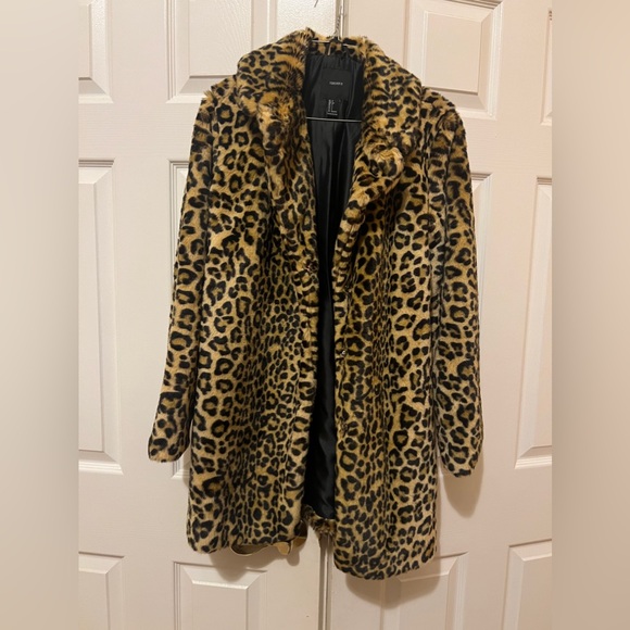 Animal print coat from forever 21 - Picture 1 of 2